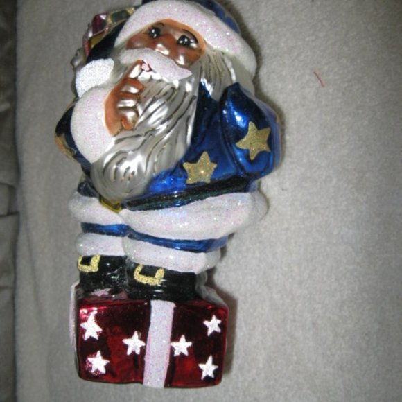 Christopher Radko Christmas Ornament Secret Santa Large - Picture 2 of 8